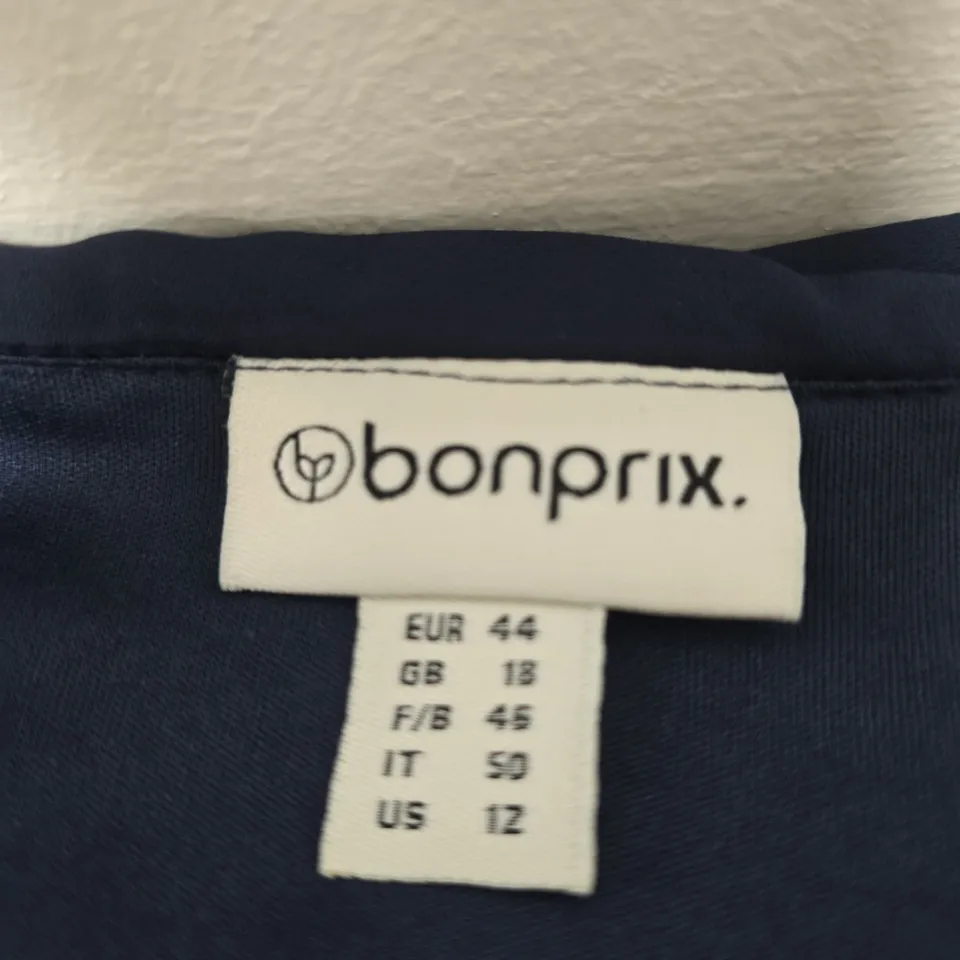 BONPRIX NAVY BLUE TIERED DRESS – UK 13 (EU 44, US 12)