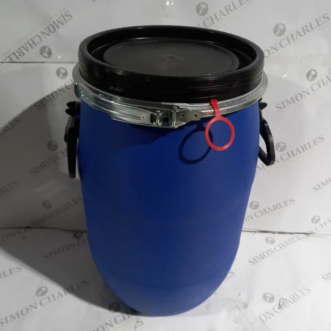 MAUSER LARGE LIQUID STORAGE BARREL IN BLUE