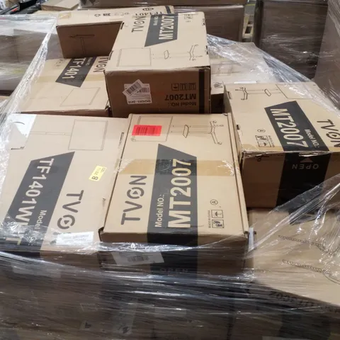 PALLET CONTAINING ASSORTED TV MOUNTS