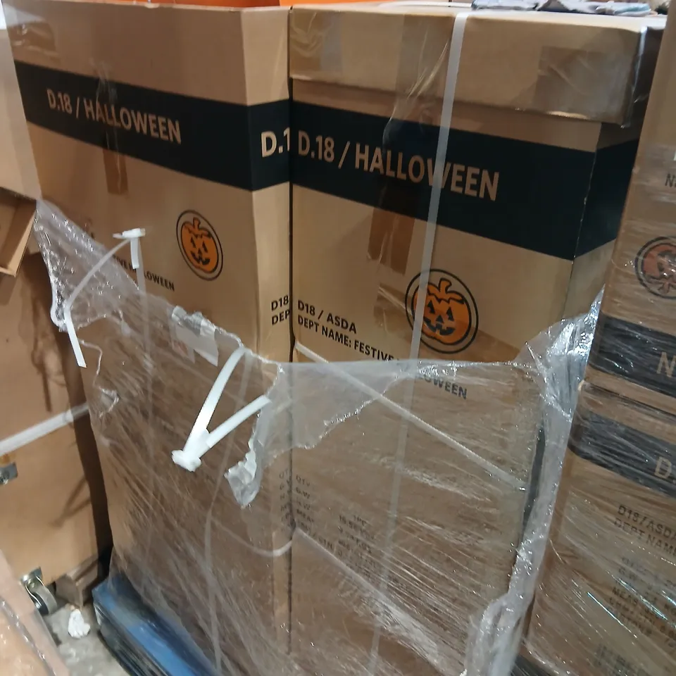 LARGE PALLET OF ASSORTED BRAND NEW HALLOWEEN THEMED PET TOYS