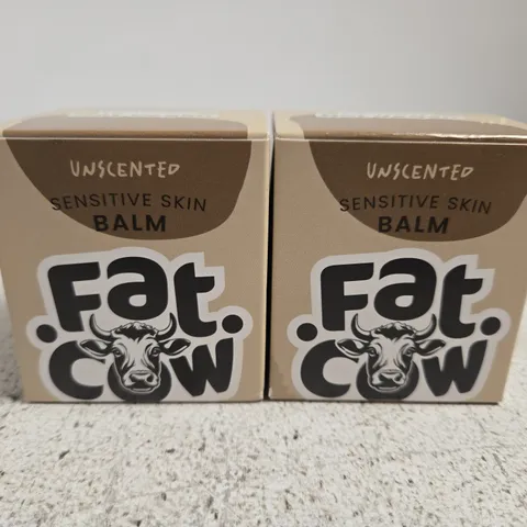 2 X FATCOW UNSCENTED SENSITIVE SKIN BALM 