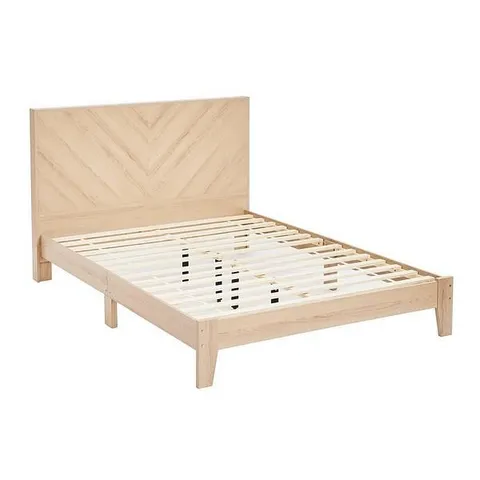 BOXED KENTFORD DOUBLE BED - OAK (1 BOX)