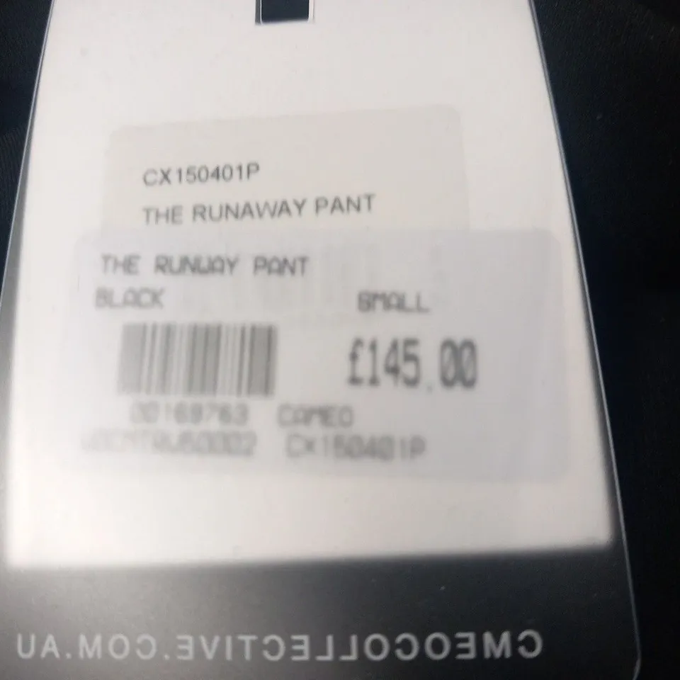 C/MEO COLLECTIVE THE RUNWAY BLACK PANT SIZE SMALL