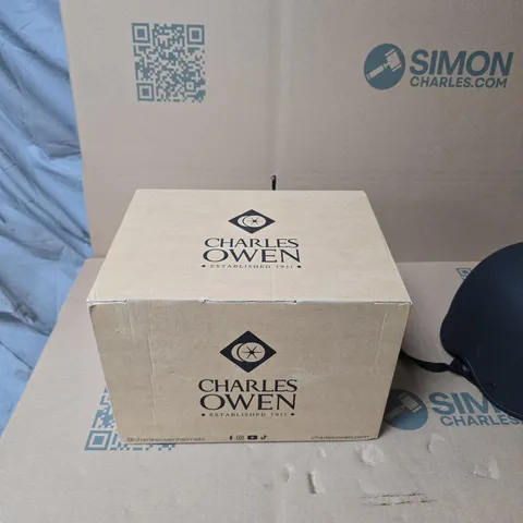 CHARLES OWEN YOUNG RIDERS JOCKEY SKULL HELMET – SIZE 52 CM, NAVY, MADE IN BRITAIN