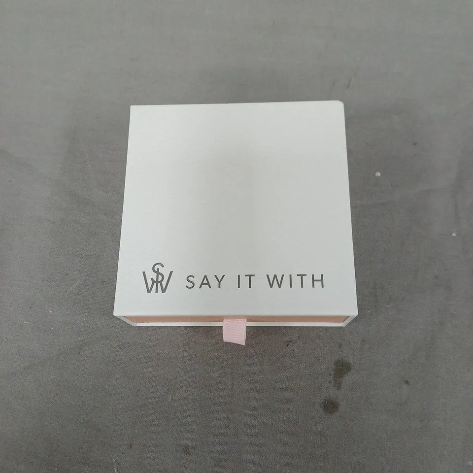 SAY IT WITH CHILDRENS BRACELET STERLING SILVER WITH STAR 