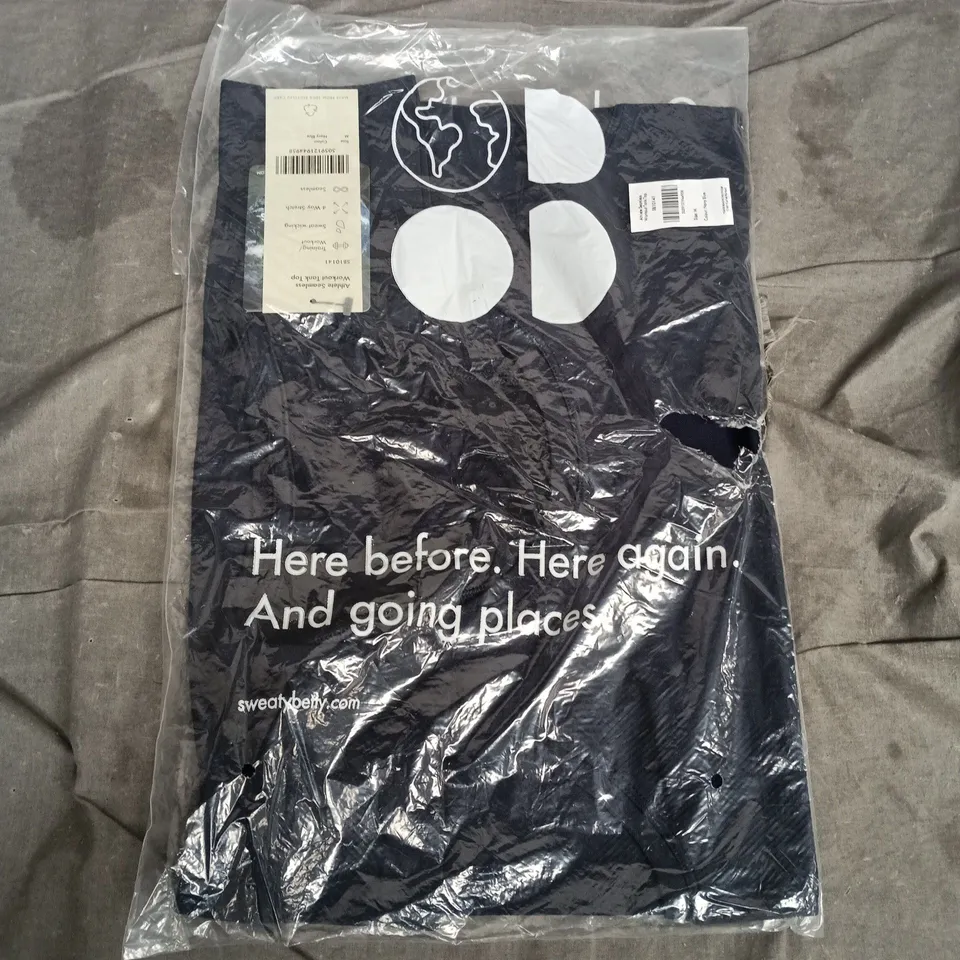 BAGGED SWEATY BETTY ATHLETE SEAMLESS WORKOUT TANK TOP SB10141 – NAVY BLUE – SIZE M