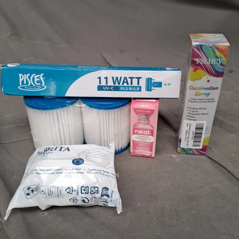 APPROXIMATELY 15 HOUSEHOLD ITEMS TO INCLUDE PISCES BULB, BRITA WATER CARTRIDGE AND NEAT FOAMING WASHING UP SPRAY REFILL