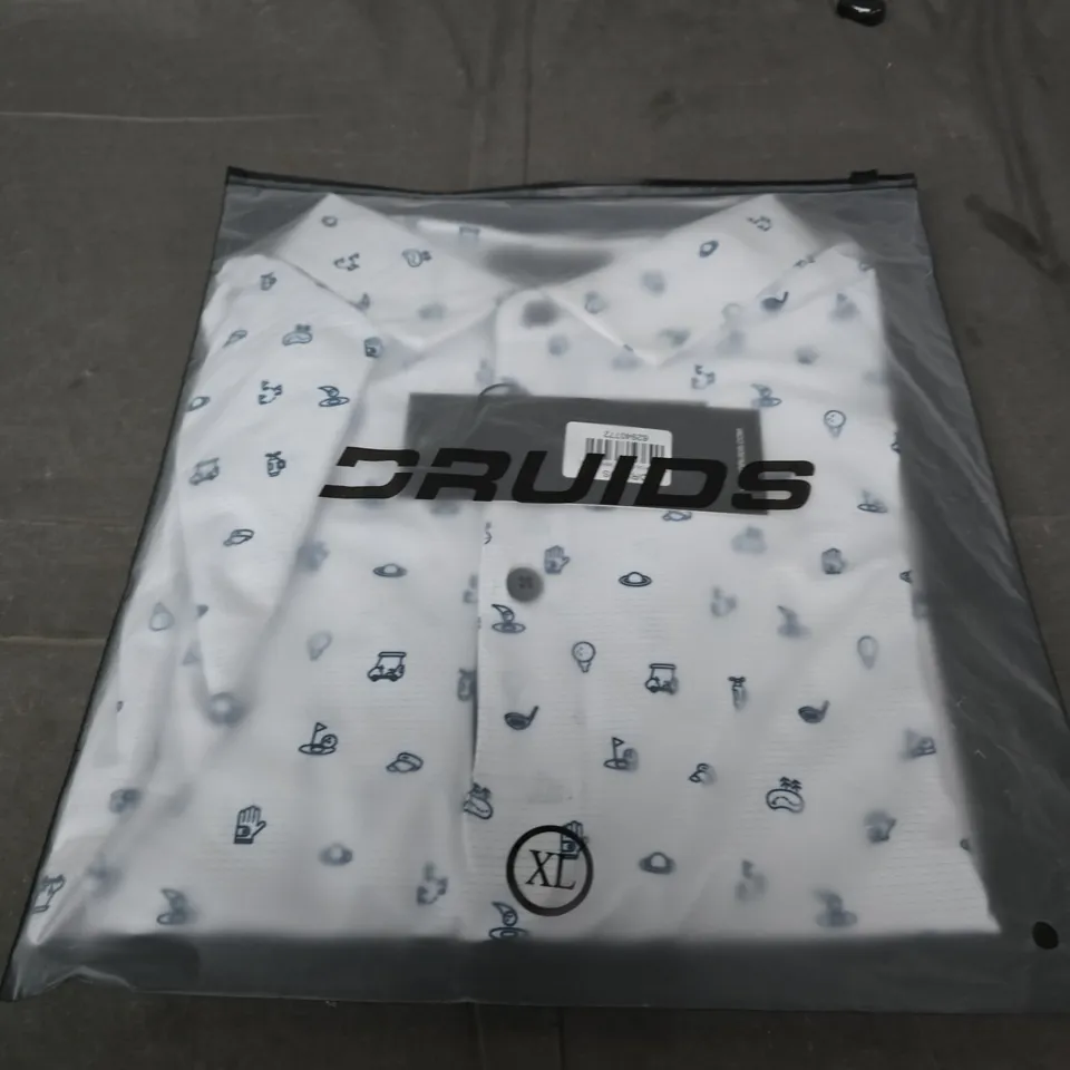 DRUIDS CLUB POLO 2.0 WHITE XL
