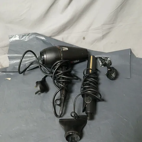 GHD DRY AND STYLE SET - AIR PROFESSIONAL HAIR DRYER AND ORIGINAL PROFESSIONAL STYLER UNBOXED