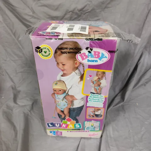 BOXED BABY BORN LUKAS LITTLE MAGIC BOY DOLL 36CM