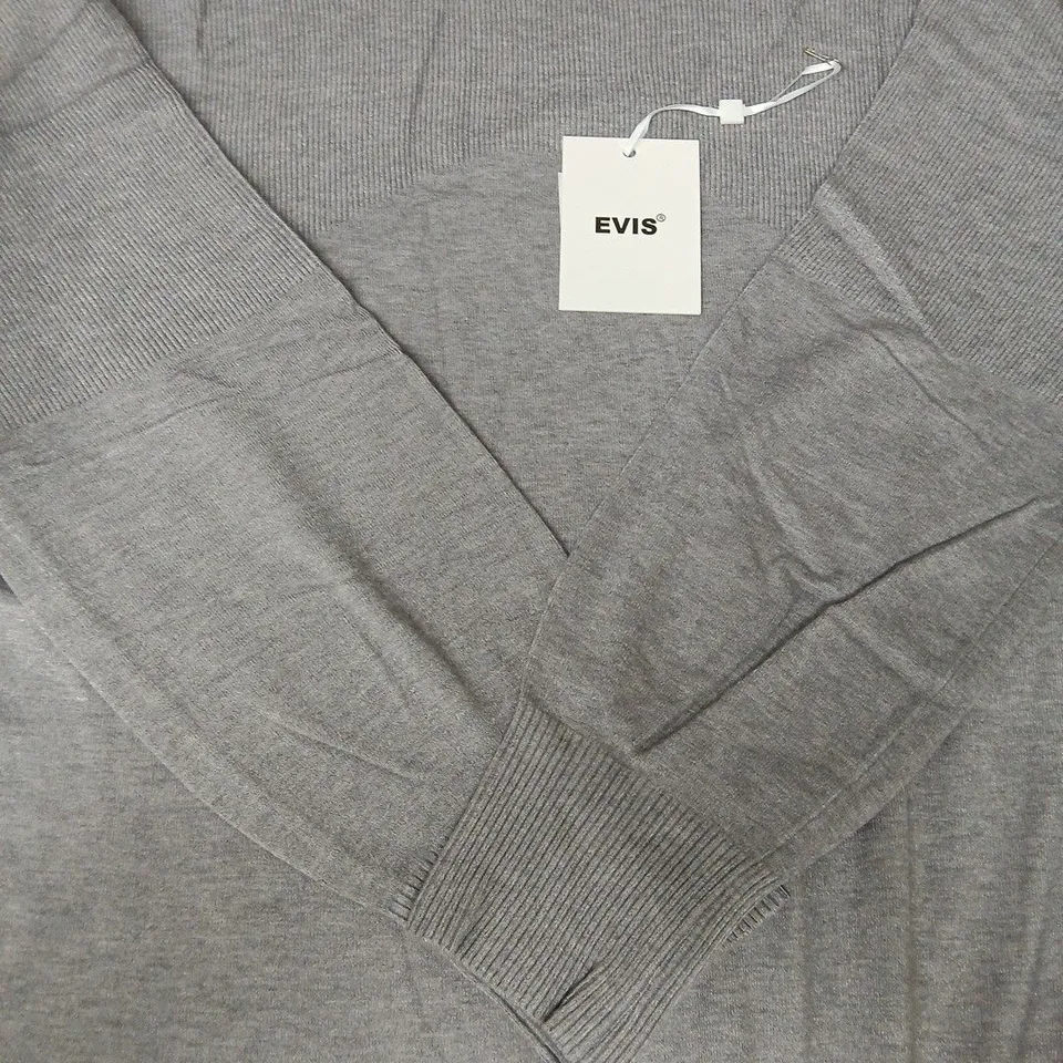 EVIS MABEL NECK CHAIN DRESS IN GREY SIZE L/XL