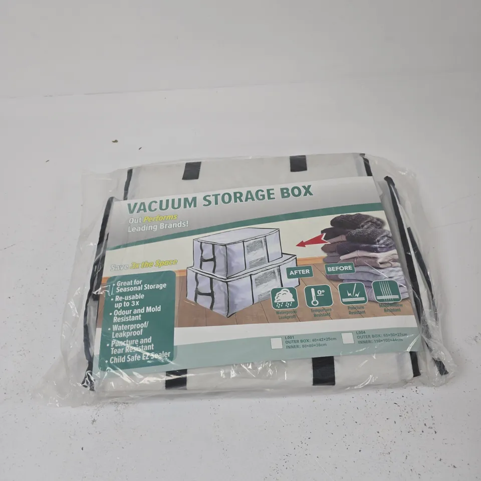 2X VACUUM STORAGE BOX WITH HANDLES