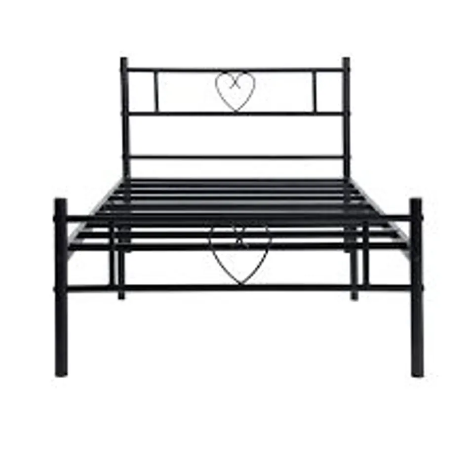BOXED METAL BED FRAME - 197 x 141.5 x 80cm