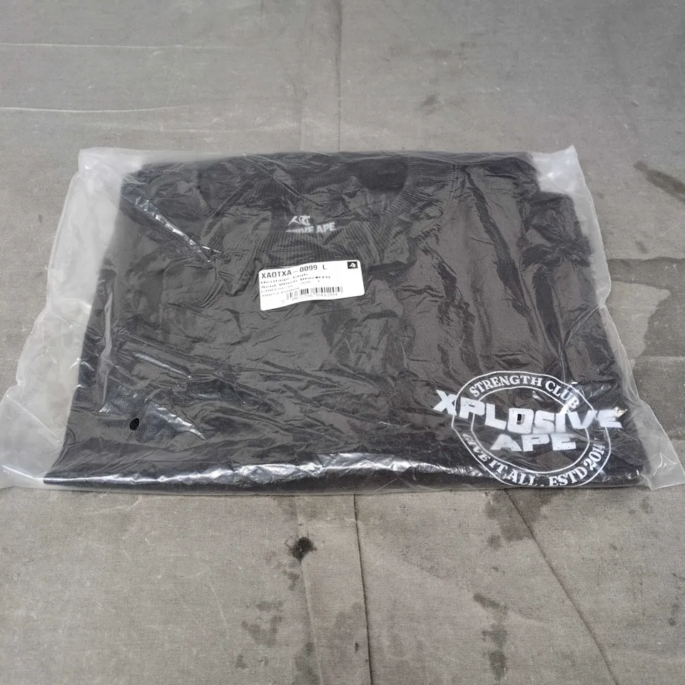 XPLOSIVE APE HERITAGE CLUB ACID WASH T SHIRT BLACK LARGE