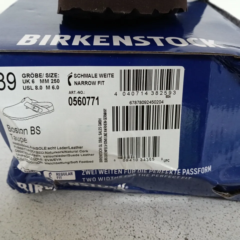 BIRKENSTOCK GROB SIZE 6