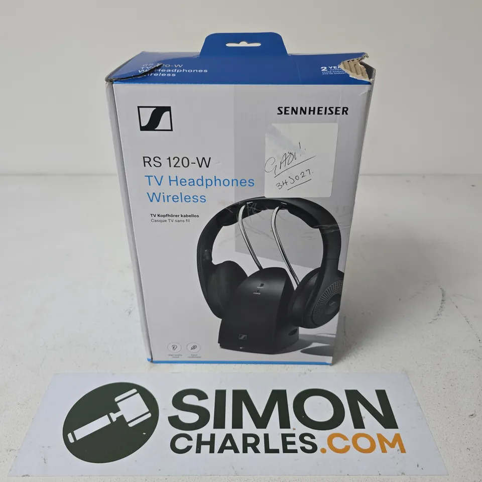 BOXED SENNHEISER RS 120-W TV HEADPHONES WIRELESS