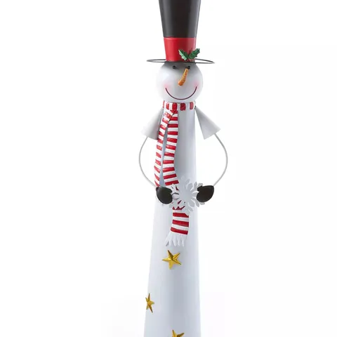 102 CM METAL SNOWMAN ORNAMENT