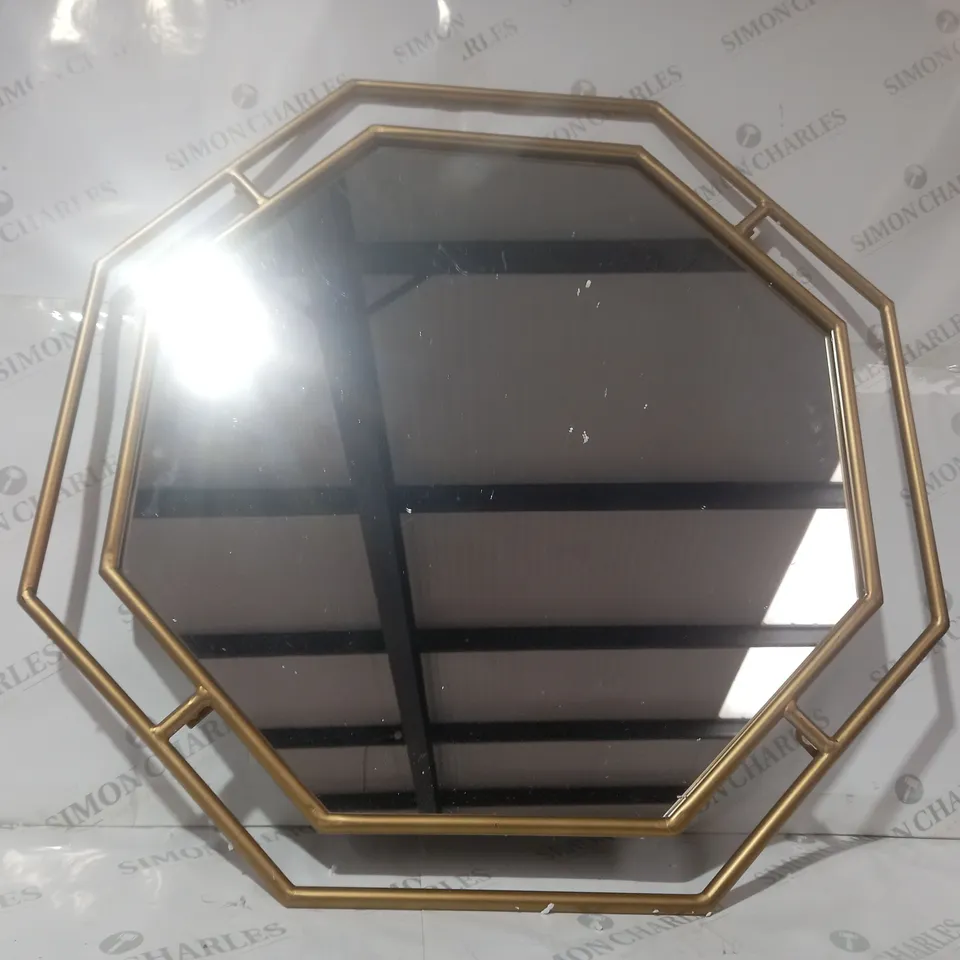 BOXED OUTLET BUNDLEBERRY BY AMANDA HOLDEN OCTAGONAL METAL FRAME WALL MIRROR