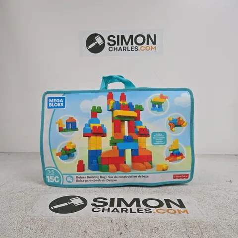 MEGA BLOKS DELUXE BUILDING BAG – 150+ BLOCKS (AGES 1–5)