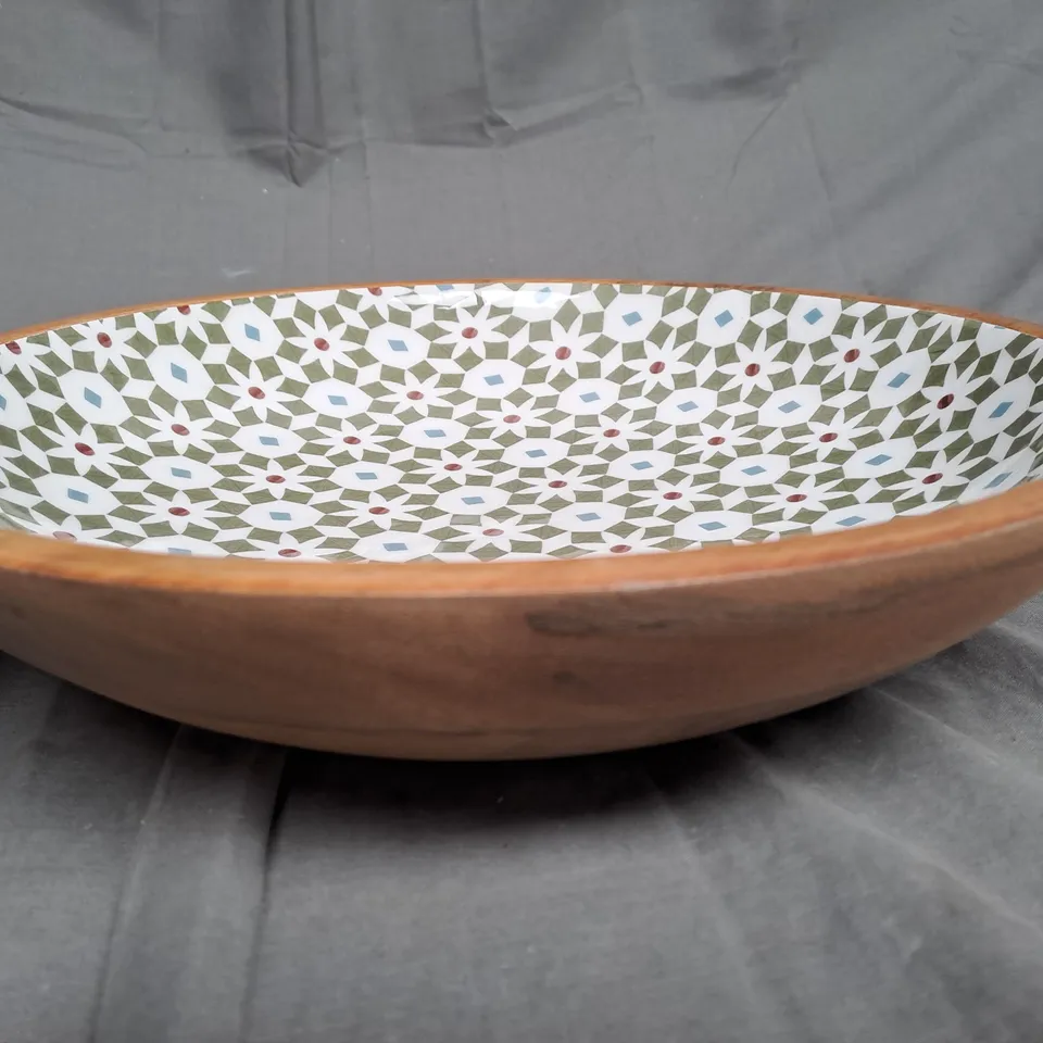 BOXED CERAMIC / WOODEN BOWL