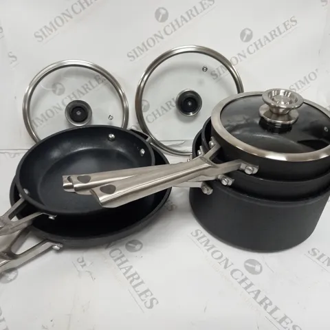 BOXED NINJA STACKABLE 5 PIECE COOKWARE SET C5500UK