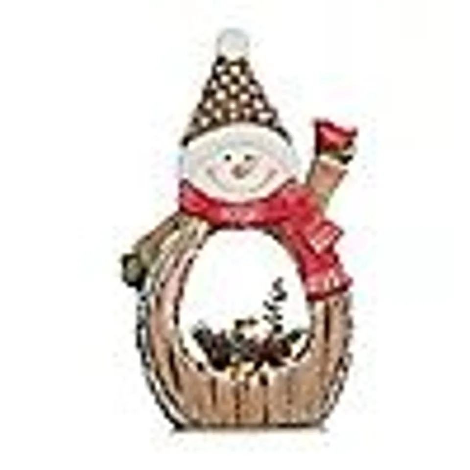 SANTA EXPRESS PRE LIT CHRISTMAS CHARACTERS WITH FAUX PLANT