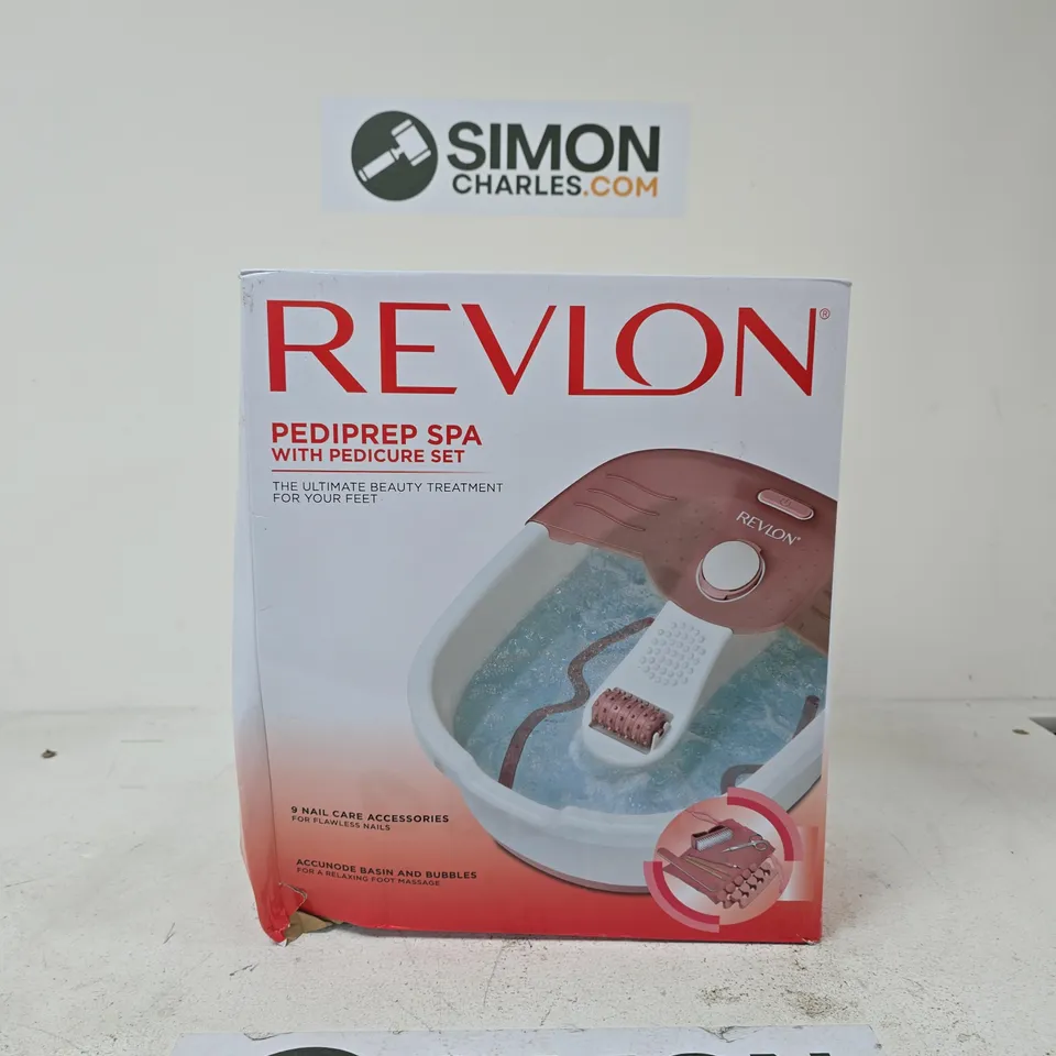 REVLON PEDIPREP SPA WITH PEDICURE SET