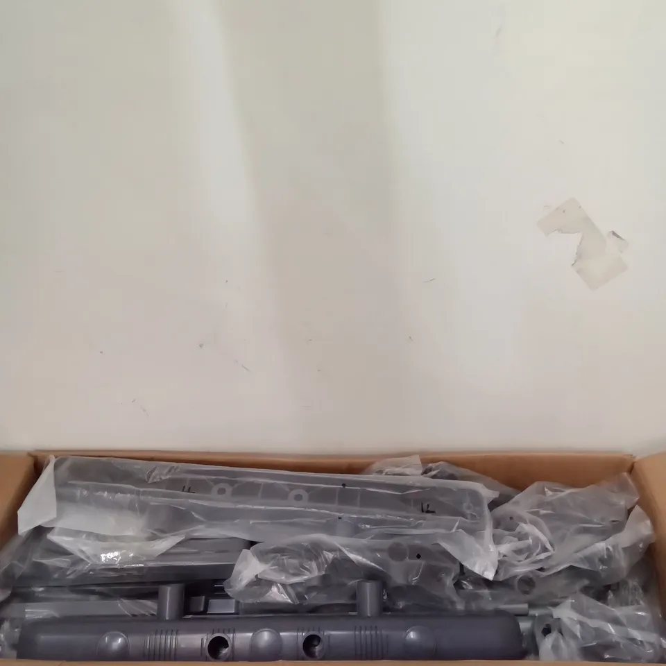 BOXED SHELF TROLLEY - GREY