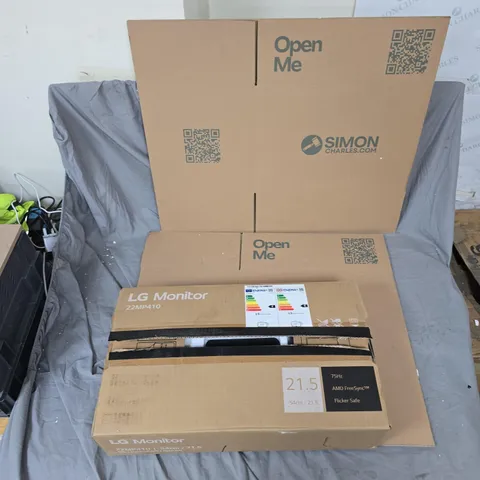 LG 22MP410-B 22-INCH MONITOR – BOXED WITH STAND & CABLES