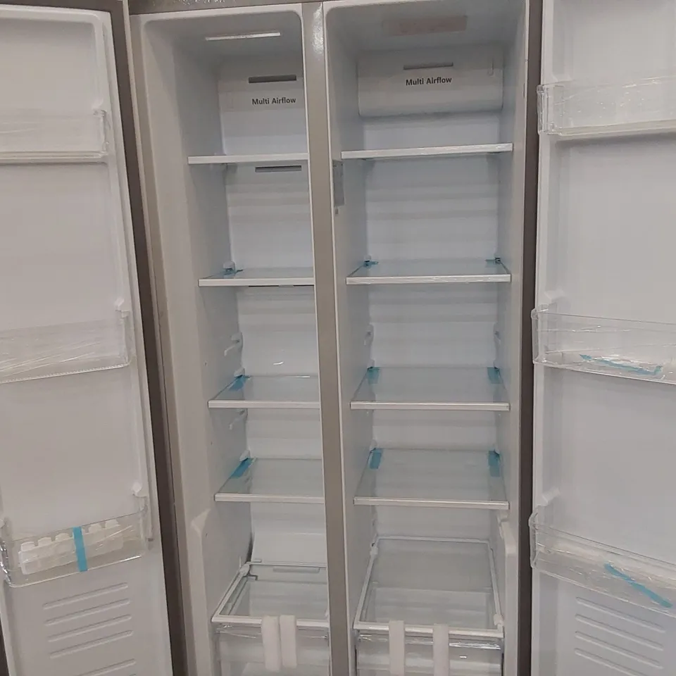 FRIDGEMASTER MS83430ES TOTAL NO FROST AMERICAN FRIDGE FREEZER SILVER E-RATED - UNPROCESSED RAW RETURN