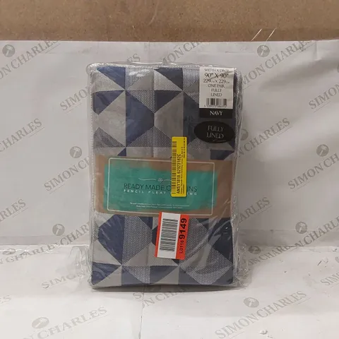 BAGGED STAMPER POLYESTER ROOM DARKENING CURTAIN PAIR (SET OF 2) - 229 x 229cm