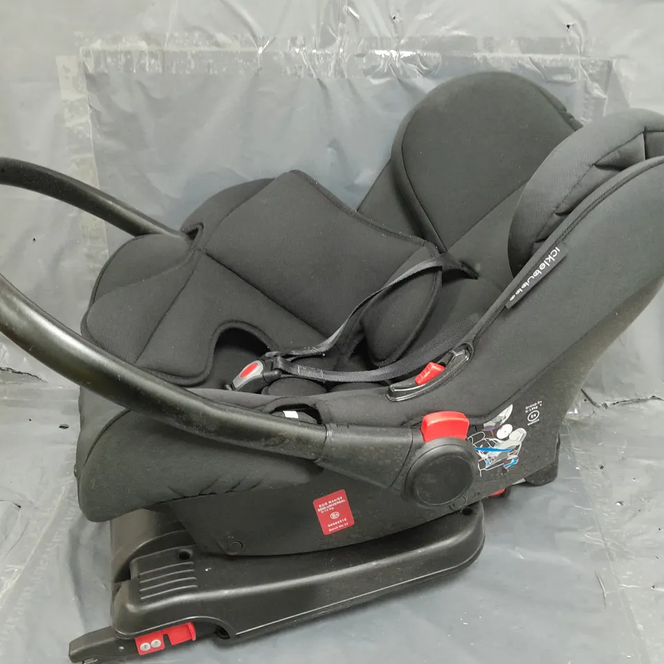 ICKLEBUBBA CAR SEAT IN BLACK - COLLECTION ONLY