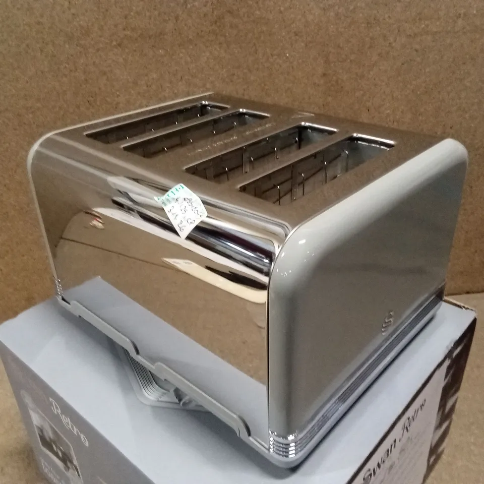 BOXED SWAN RETRO 4-SLICE TOASTER