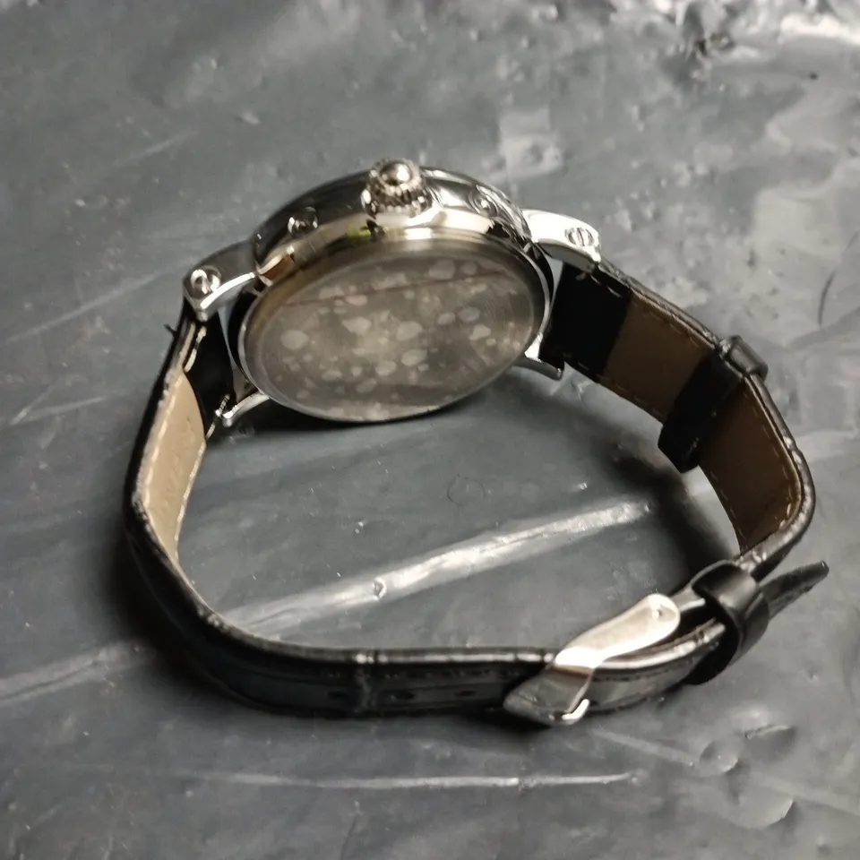 MENS ERNEST FERDINAND WATCH – FUNCTIONING SUB DIALS – LEATHER STRAP