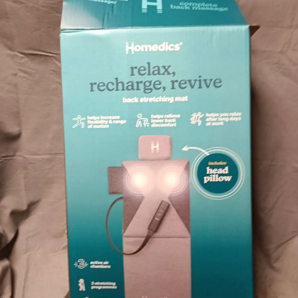 HOMEDICS BACK STRETCHING MAT – RELAX, RECHARGE, REVIVE 