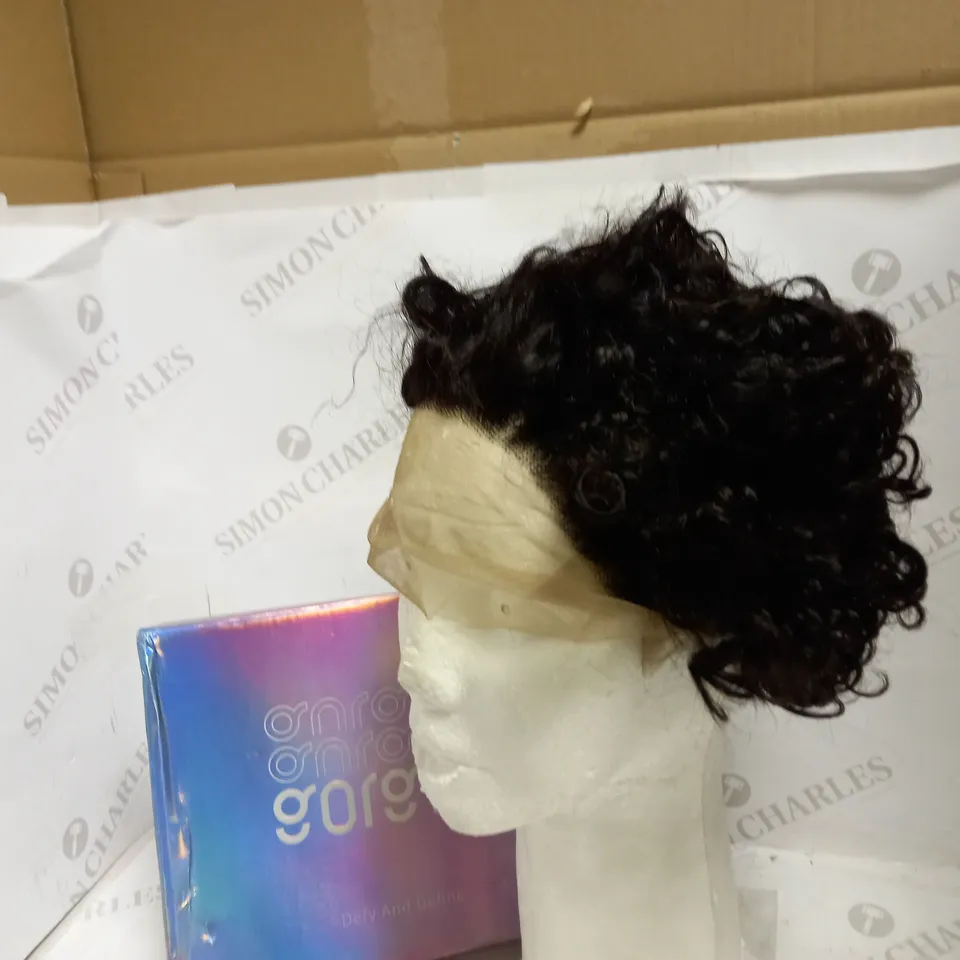 SET OF 2 GORGIUS LACE FRONT DEEP BROWN CURLY WIGS