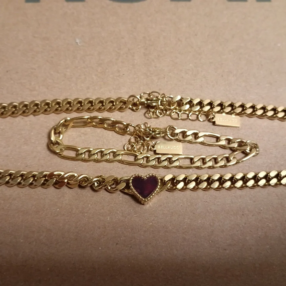 BELLAUCCI CLASSIC HEART NECKLACE & BRACELET SET