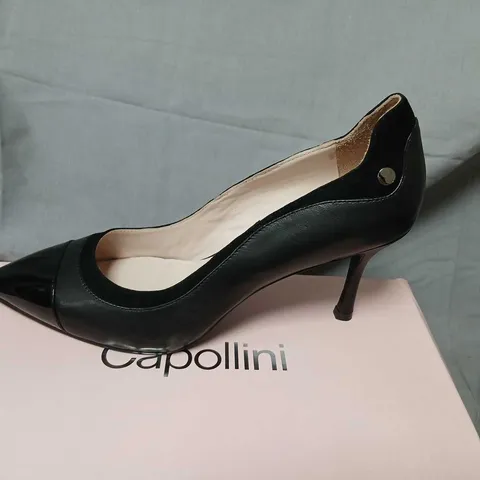 CAPOLLINI PATSY HIGH BLACK HEELS – UK 8 (EU 41)
