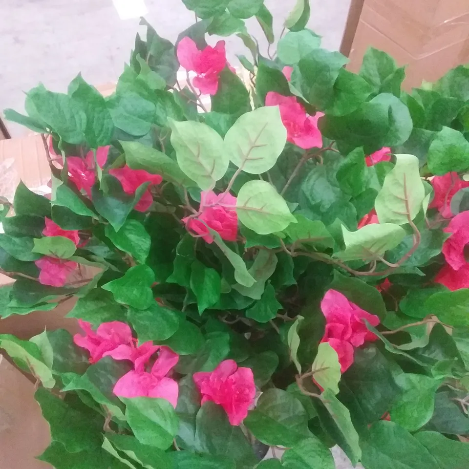 BOXED 120CM ARTIFICIAL BOUGAINVILLEA TOPIARY