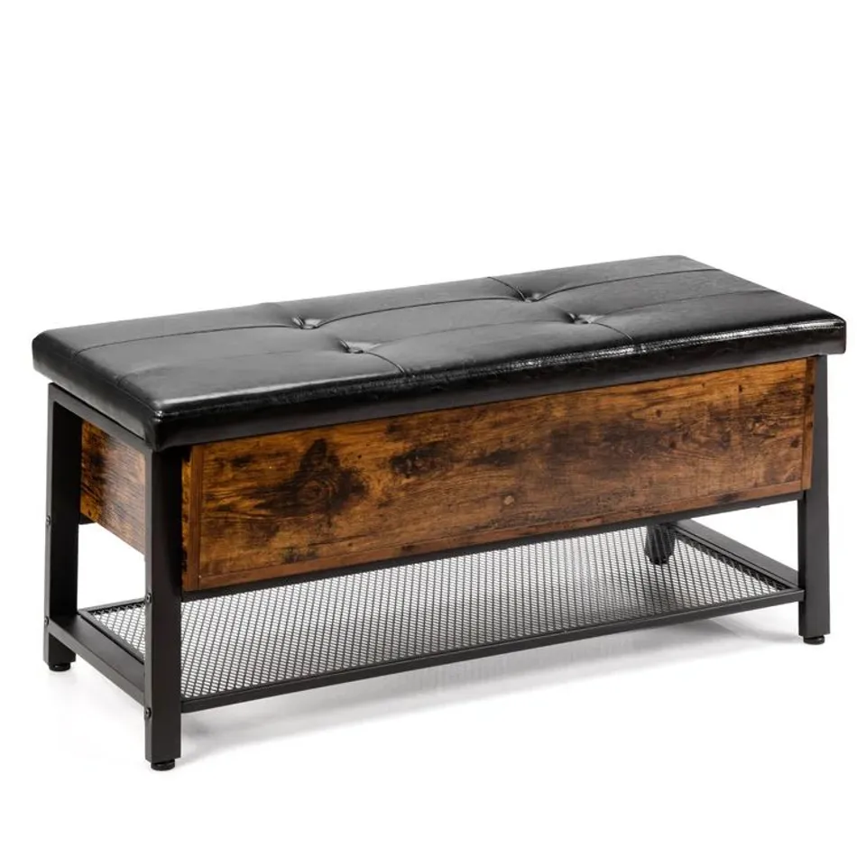 BOXED TAOPI STORAGE BENCH