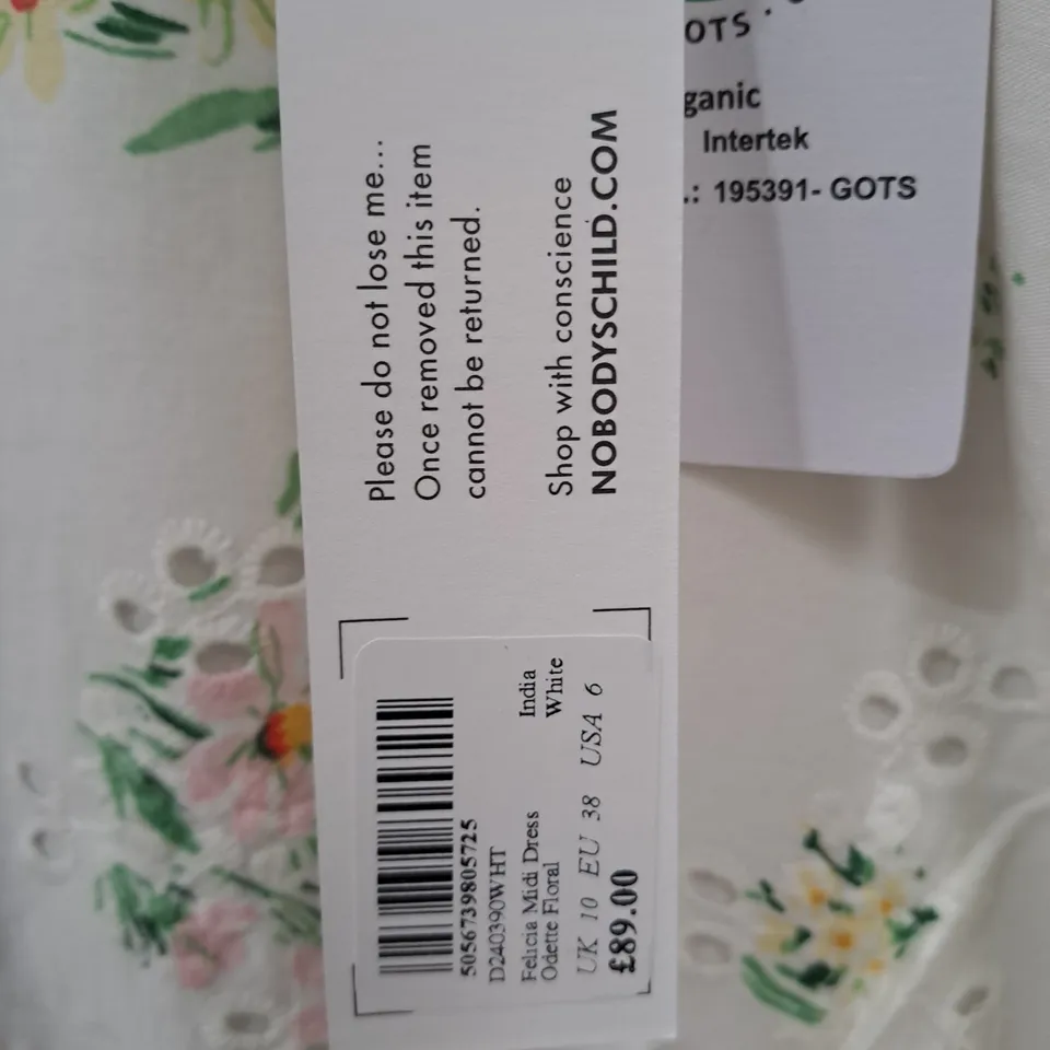 NOBODYS CHILD FELICIA MIDI DRESS IN ODETTE FLORAL - UK 10