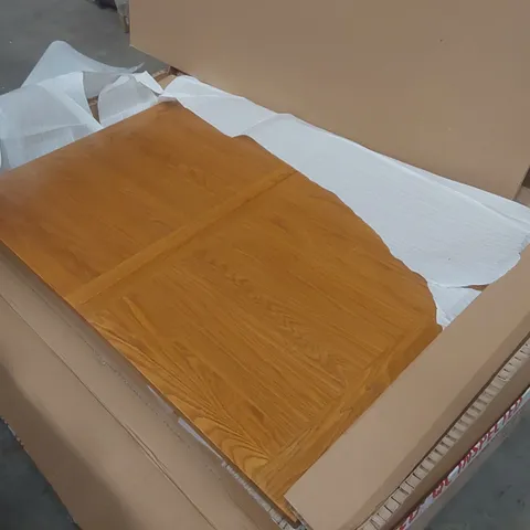 BOXED COTSWOLD COMPANY OAKLAND RUSTIC OAK 4-6 SEATER EXTENDING DINING TABLE