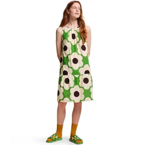 REGATTA WOMENS ORLA KIELY BOLD PATTERN DRESS GREEN SIXTIES DAISY SIZE 12