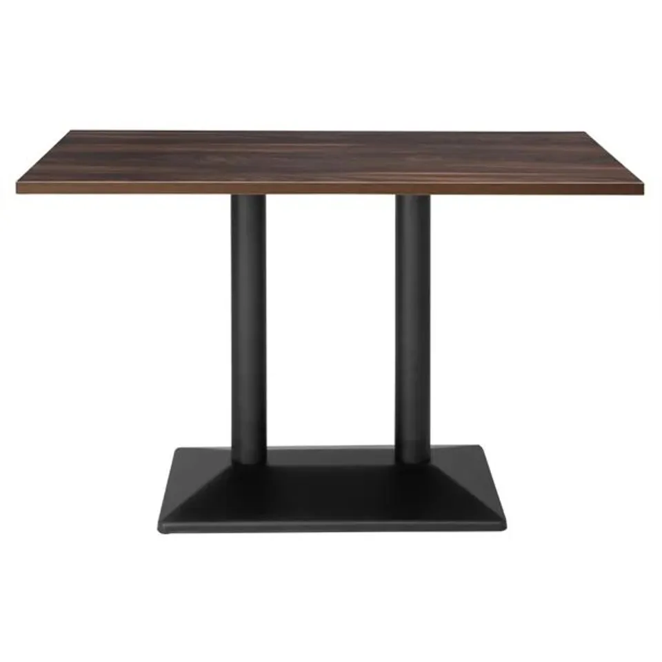 BOXED BOLERO INDOOR DINING TABLE DARK WOOD 1200MM (1 BOX)