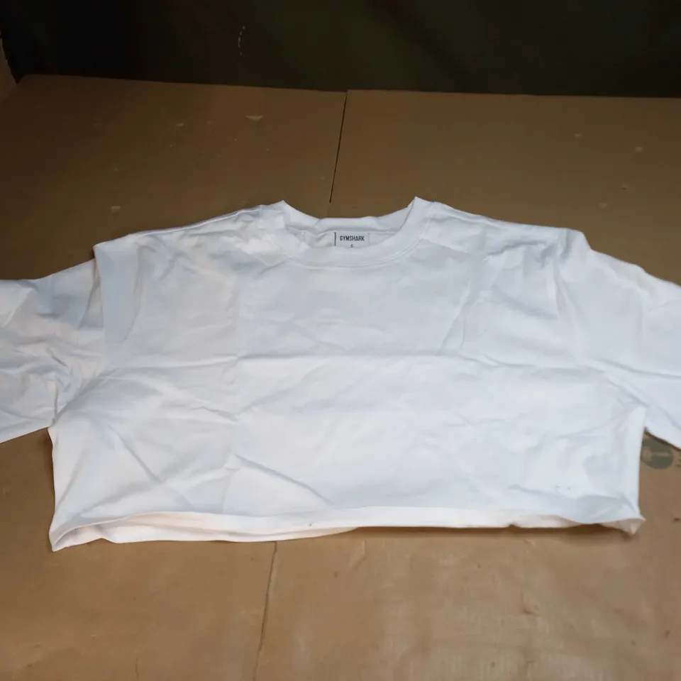 WOMENS GYMSHARK CROPPED SHIRT SIZE S