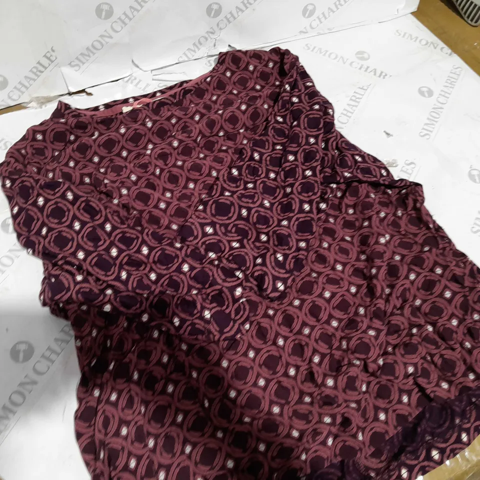 WHITE STUFF COPENHAGEN TOP PLUM SIZE 20