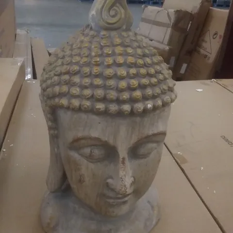 BOXED BUDDHA HEAD