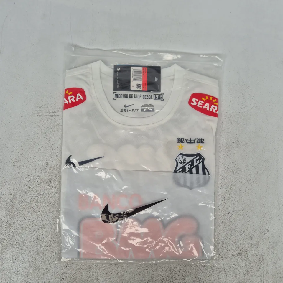 BAGGED NIKE 2012 SANTOS FC HOME FOOTBALL JERSEY SIZE LARGE