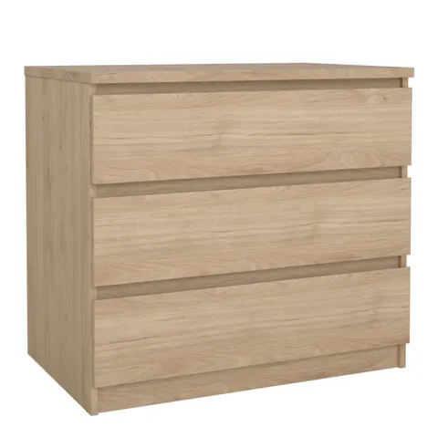 BOXED NAIA CHEST OF 3 DRAWERS IN JACKSON HICKORY OAK