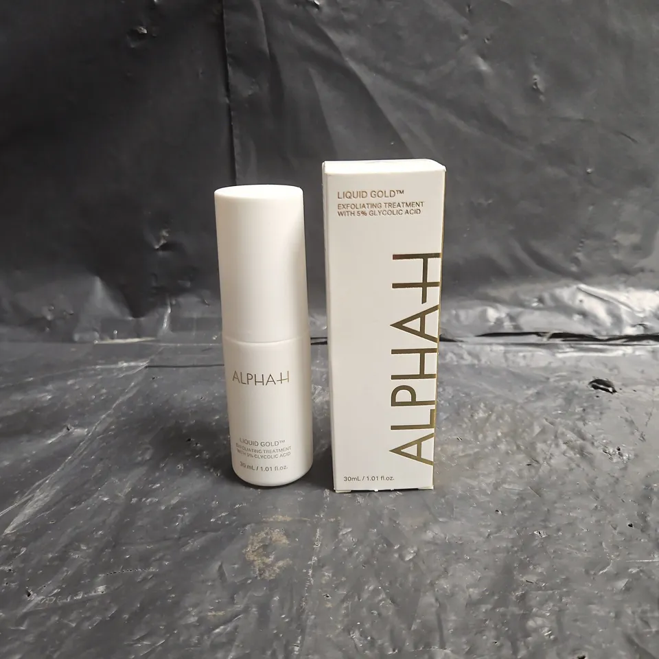 ALPHA-H LIQUID GOLD EXFOLIATING TREATMENT - 30ML, BOXED